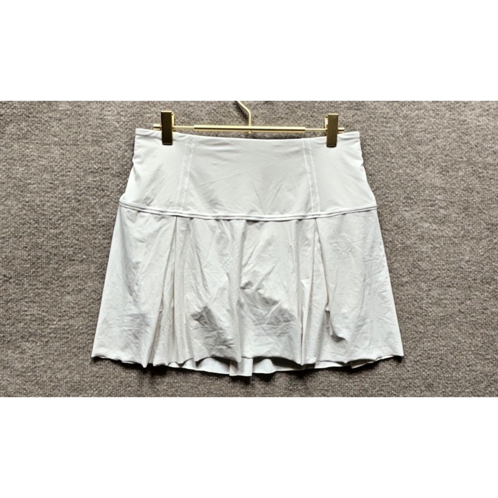 White Lululemon Lost In Pace Skirt *Tall 6 Lined High Rise HW HR Athleisure Yoga